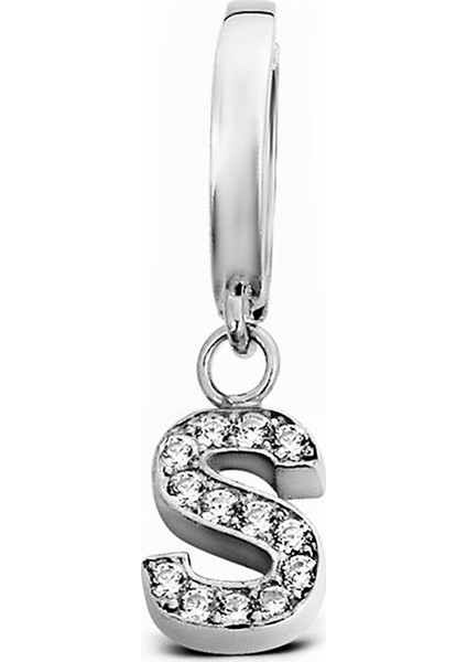 S Harfi Sallantılı Gümüş Tek Küpe K080701 fiyatları