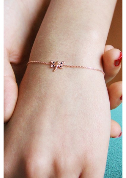 Siyah Taşlı Gümüş Yusufçuk Bileklik B051401 fiyatları