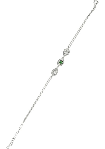 Zirkon Taşlı Gümüş Bileklik B078101 modelleri