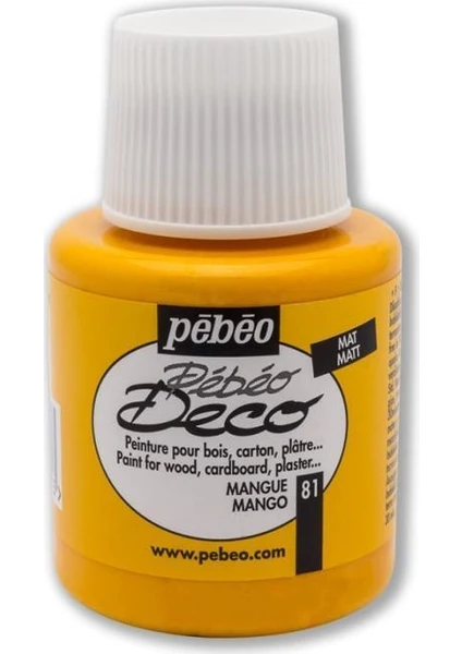 Deco Mat Ahşap Boyası Şişe 110 ml Mango