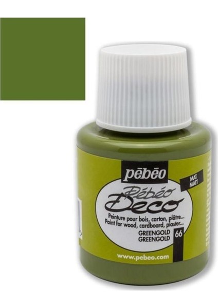 Deco Mat Ahşap Boyası Şişe 110 ml Greengold