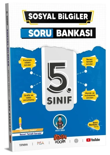 Benim Hocam Yayınları 5. Sınıf Sosyal Bilgiler Soru Bankası Beceri Temelli