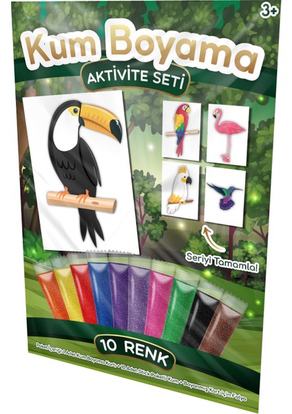 Tukan Kuşu Kum Boyama Aktivite Seti