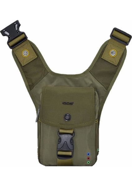 Kapaklı Motosiklet Bel Bacak Çantası Yeşil