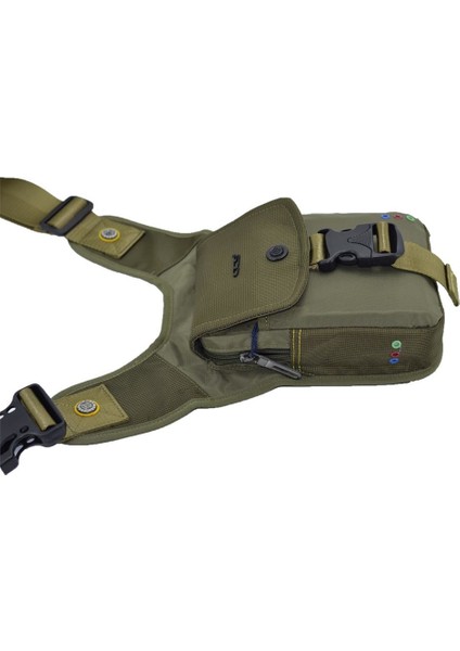 Kapaklı Motosiklet Bel Bacak Çantası Yeşil modelleri