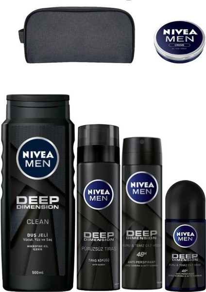 Deep Dimension Erkek Sprey-Roll On-Duş Jeli-Men Krem-Tıraş Köpüğü