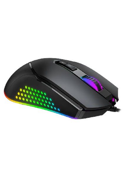 MS814 Kablolu Rgb Optik Oyuncu Mouse Siyah