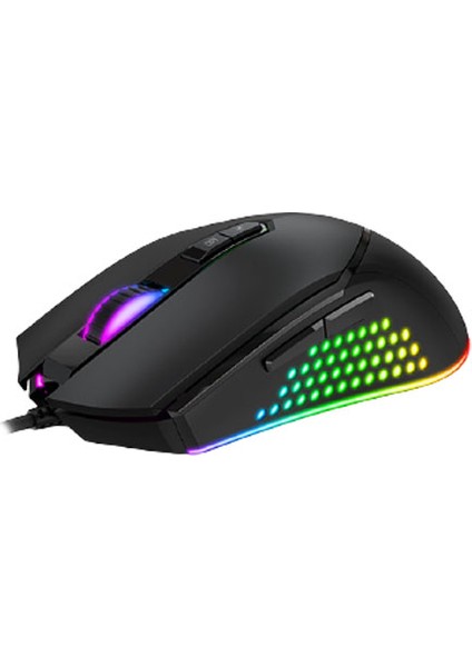 MS814 Kablolu Rgb Optik Oyuncu Mouse Siyah