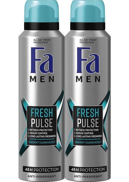 Men Fresh Pulse 2'li Erkek Deodorant 150 ml