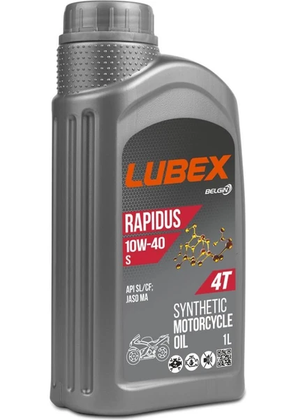 Rapidus S 10W/40 1 Lt - 4 Zamanlı Motosiklet Yağı