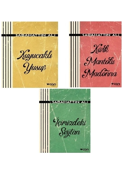 Kuyucaklı Yusuf - Kürk Mantolu Madonna - İçimizdeki Şeytan - 3 Kitap - Sabahattin Ali