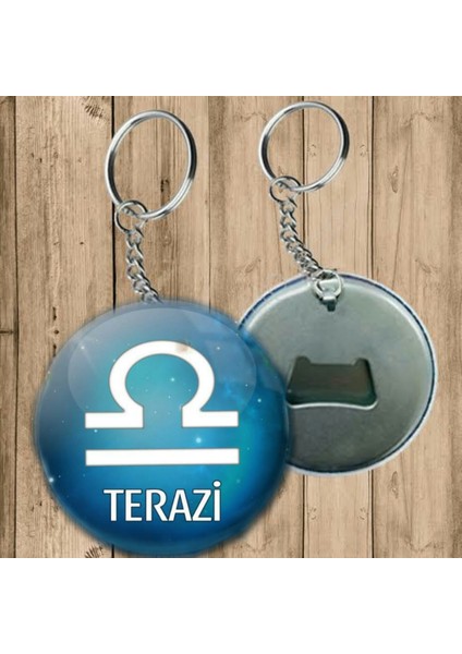 Terazi Burcu Anahtarlık - Açacaklı Anahtarlık