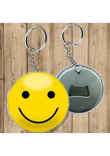 Gülen Surat Emoji Anahtarlık - Açacaklı Anahtarlık