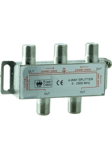 1-4 Splitter 5-2400 Mhz 170001