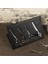 St-01 Mıknatıslı Makas Standı Makas Tutucu Kuaför Stand Neodyum Mıknatıs Magnetli Siyah 5