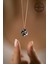 Swarovski Taşlı Yonca Model Rose Kaplama Gümüş Kolye 4