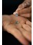 Swarovski Taşlı Damla Model Rose Kaplama Gümüş Küpe 4