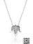 Swarovski® Taşlı Yaprak Yıldız Kolye Rodyum Kaplama 925 Ayar Gümüş S 1