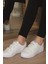 Albishoes Cırtlı Beyaz Sneaker - BCC75 1