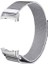 Samsung Gear S2 Sport SM-R720 Için Adaptörlü Milanese Kordon Gümüş 1