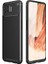 Oppo A73 Kılıf Karbon Desenli Lux Negro Silikon + Tam Kaplayan 5d Cam Ekran Koruyucu Siyah 1