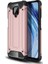 - Xiaomi Redmi Note 9S - Kılıf Çift Katman Zırh Tank Crash Military Kapak - Rose Gold 1