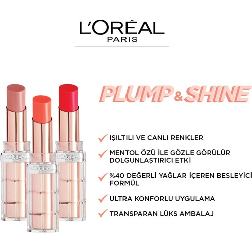 loreal paris plump shine ruj