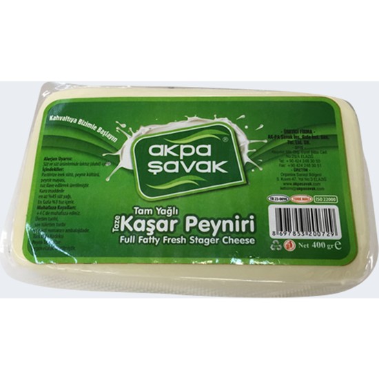 Ak-Pa Şavak Tam Yağlı Taze Kaşar Peyniri 400 gr