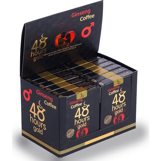 48 Hours Gold Ginseng Kahve Kutu 12'li 15 gr