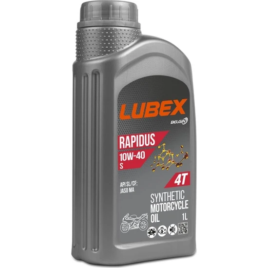 Lubex Rapidus S 10W/40 1 Lt - 4 Zamanlı Motosiklet Yağı