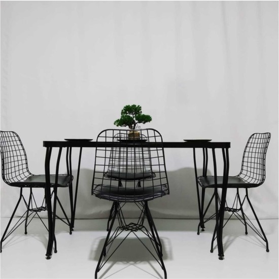 Coşar Group Masa Sandalye Takımı Mermer Desen 120X70 cm