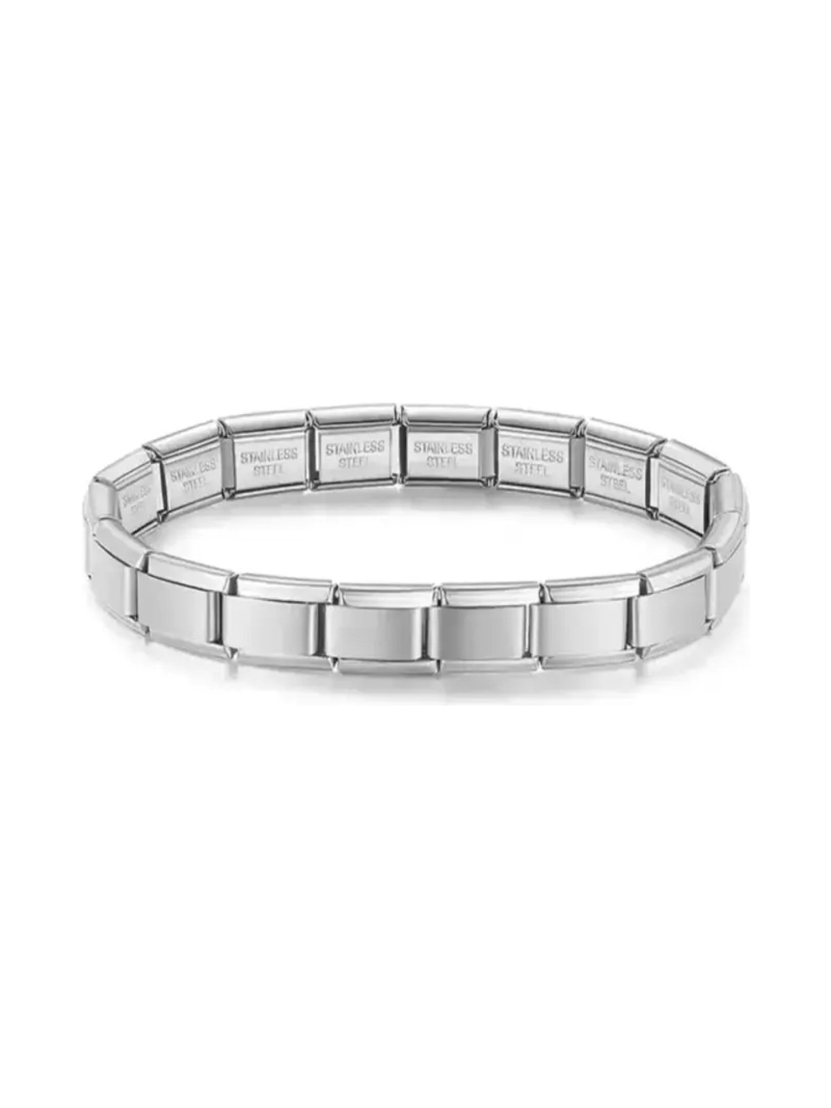 İtalian Paslanmaz Çelik İtalyan Charm Bileklik iç ve dış yazılı