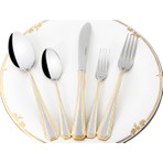 Mikasa Moor Classico Gold 30 Parça Çatal Kaşık Bıçak Seti