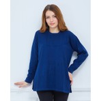 Fresh Moda Kadın Triko Kışlık Orta Yaş Günlük Anne Bluz Kazak