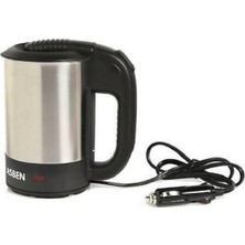 Aguilas 12 Volt Oto Araç Kettle Araba Su Isıtıcı Çelik Kettle(Yarım Litre Hacim)