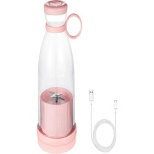 Upeka Mini Juice Taşınabilir Blender Plastik Şişe Smoothie Milkshake USB Şarj Edilebilir 420 Ml.