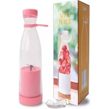 Upeka Mini Juice Taşınabilir Blender Plastik Şişe Smoothie Milkshake USB Şarj Edilebilir 420 Ml.