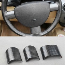 Sagrado Volkswagen Beetle 2003-2010 Için Fit 3 Adet Karbon Fiber Abs Araba Iç Direksiyon Kılıfı Trim Profiller Araba Styling (Yurt Dışından)