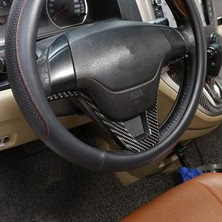 Sagrado Honda Cr-V 2007-2011 Yumuşak Karbon Fiber 3D Etiket Direksiyon Paneli Kapak Çerçeve Trim Iç Araba Aksesuarları (Yurt Dışından)