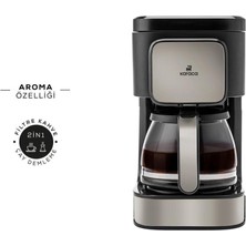 Karaca Just Coffee Aroma 2 In 1 Filtre Kahve ve Çay Demleme Makinesi Bej