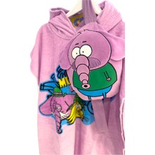 Little Tortoise Necati Baskılı Panço Bornoz