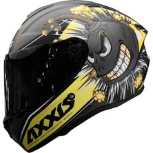Axxis Draken S Bombs Mat Gri + Siyah Vizör