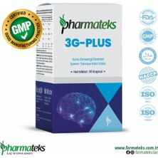 Pharmateks 3g-Plus Hafıza Güçlendirmeye Yardımcı Ginseng Içerikli 30 Kapsül