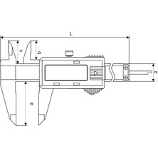 Fett 0-150MM Pld Ekonomik Tip Dijital Kumpas