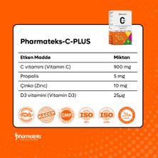 Pharmateks C-Plus Bağışıklığınızı Güçlü Kılın, Vücut Direncinizi Artırın 30 Kapsül