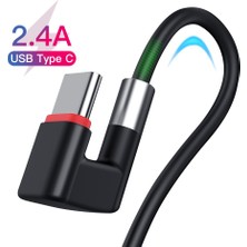 Betty Becky 180 Derece Mikro USB C Tipi Kablo Hızlı Şarj Kablosu Samsung Galaxy S8 S9 Artı Huawei Cep Telefonu USB C Şarj Aleti Kablosu (Yurt Dışından)