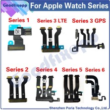 Betty Becky Apple Watch Serisi Için 1 2 3 4 5 6 38MM 42MM 40MM 44MM S1 S2 S3 S4 S5 S6 LCD Ekran Anakart Ana Kurulu Konektörü Flex Kablo (Yurt Dışından)