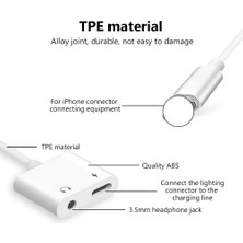 Betty Becky Çift Aydınlatma Ses Adaptörü IPhone Xs Max Xr x 8 Artı 3.5mm Jack Kulaklık Şarj Aux 2 In 1 Splitter Ios 11 12 (Yurt Dışından)