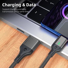 Betty Becky Aufu Manyetik Şarj Kablosu Hızlı Şarj USB C Tipi Kablo Samsung Xiaomi iPhone Için Mıknatıs Mikro USB Veri Hızlı Şarj Kablosu (Yurt Dışından)