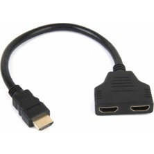 Betty Becky Hayat Silgi 1080 P HDMI Splitter Erkek - Dişi Kablo Adaptörü Dönüştürücü Hdtv 1 Giriş 2 Çıkış (Yurt Dışından)